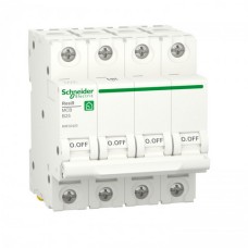 Автоматичний вимикач RESI9 Schneider Electric 25 А, 4P, крива В, 6кА