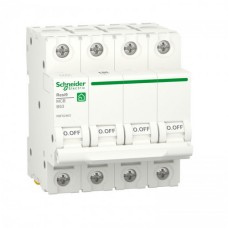 Автоматичний вимикач RESI9 Schneider Electric 63 А, 4P, крива В, 6кА