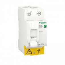 Диференційний вимикач навантаження Resi9 Schneider Electric 63 A, 30 мA, 2P, тип АС