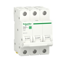 Автоматичний вимикач RESI9 Schneider Electric 10 А, 3P, крива С, 6кА