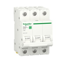 Автоматичний вимикач RESI9 Schneider Electric 40 А, 3P, крива С, 6кА