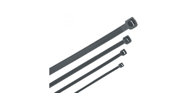 Стяжка кабельна нейлонова чорна 9х450 мм, 100 шт