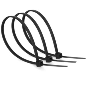 Стяжка кабельна нейлонова чорна 9х450 мм, 100 шт