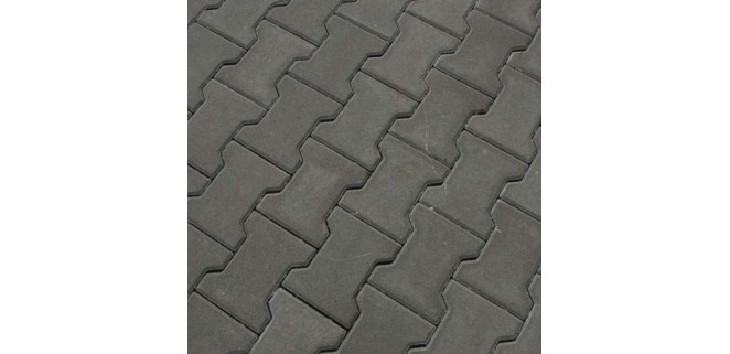 Плитка тротуарна Подвійне-Т h 8 см (сіра)