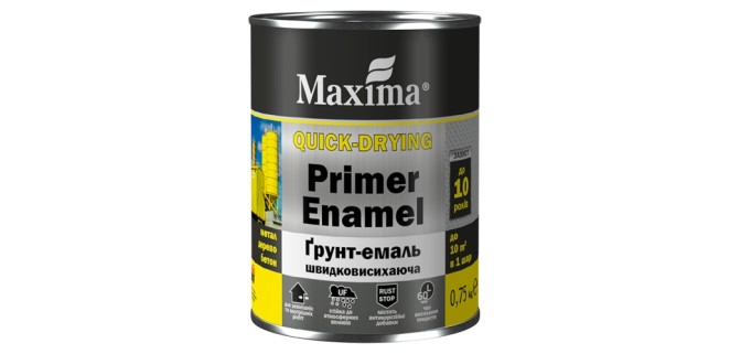 Грунт-эмаль быстросохнущая Maxima 0,75 кг белая
