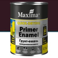 Грунт-эмаль быстросохнущая Maxima 0,75 кг темно-коричневая