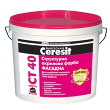 Ceresit CT 40 краска структурная акриловая фасадная база