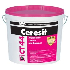 Ceresit CT 44 фасадная акриловая краска база 10 л