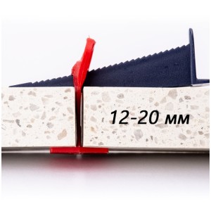 Кліпса системи вирівнювання плитки Extra Tall 1,5 мм Plitkom, 75 шт (12-20 мм)