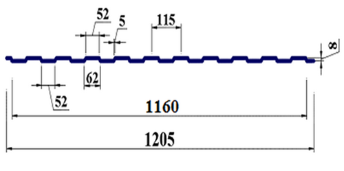 Стеновой профнастил ПС-8 Профнастил ПС-8